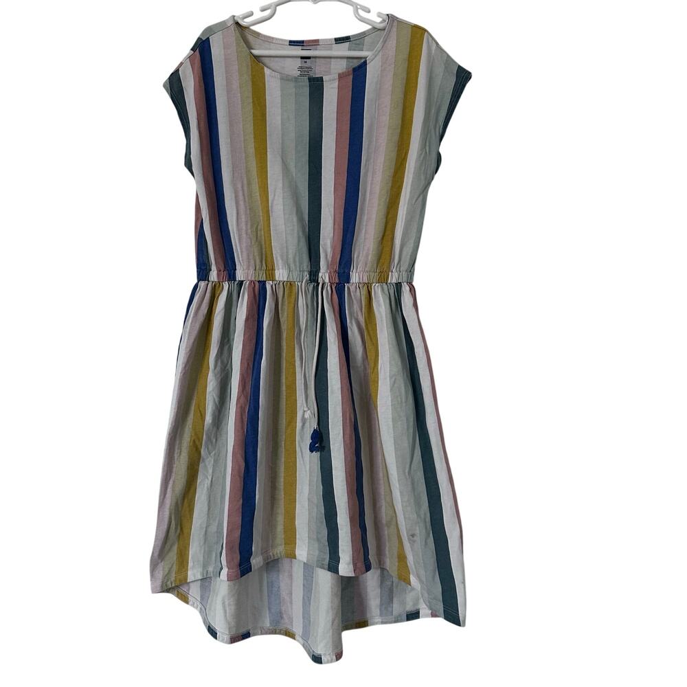 Tea Collection Girls Vertical Stripe Dress - Size 10